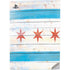 Chicago Flag Light Wood PS5 Digital Edition Console Skin